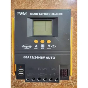 60A 12V/24V/36V/48V Auto Solar Panel Charge Controller with LCD Display